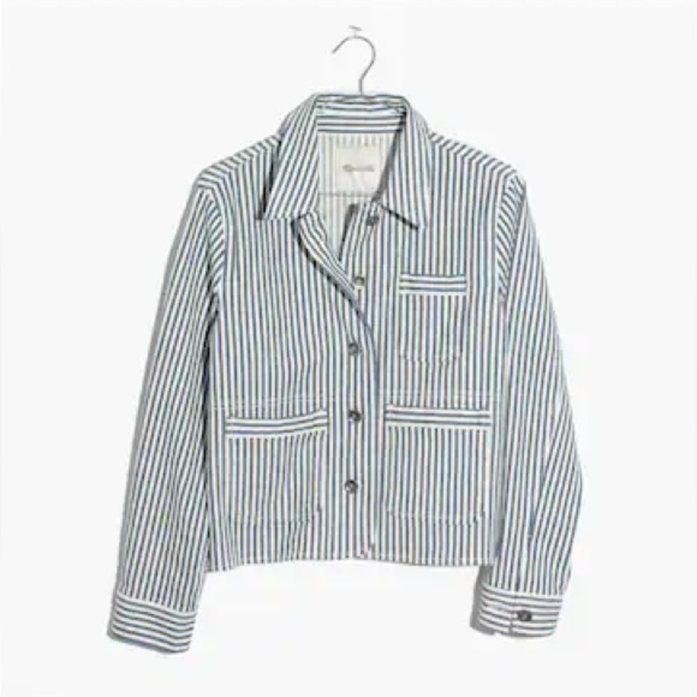 Striped Madewell PoppJacket